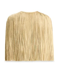 Metallic Fringe Cape