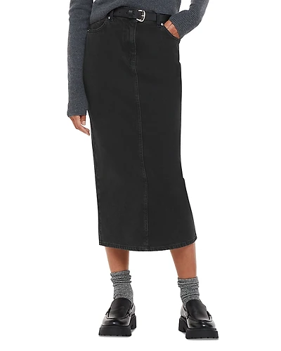 Whistles Denim Midi Skirt
