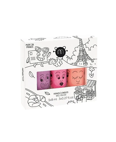 nail polishes set Paris 3-10 - Ages 5-7