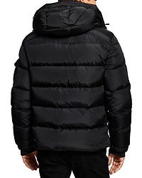 Frontier Quilted Hooded Zip Front Jacket