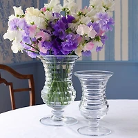 Ripples 8.5" Footed Flower Vase