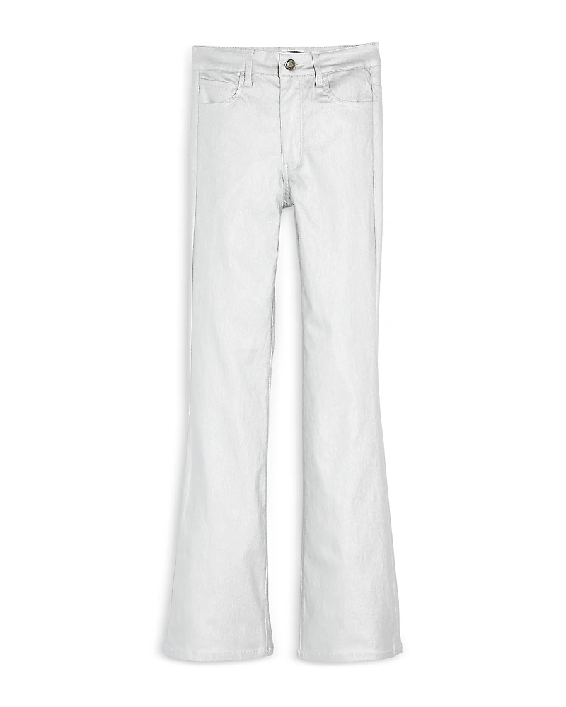 KatieJnyc Girls' Jett Coated Metallic Bootcut Pants - Big Kid