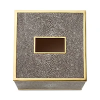 Faux Shagreen Tissue Box Cover