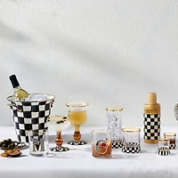 Courtly Check Wine Glass