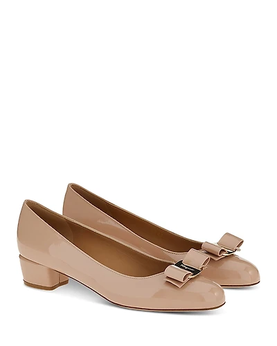 Ferragamo Women's Vara Low-Heel Pumps