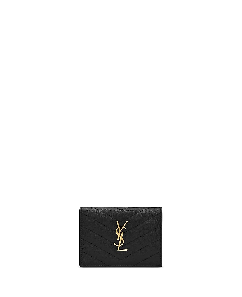 Saint Laurent Cassandre Matelasse Flap Card Case