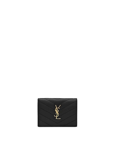 Saint Laurent Cassandre Matelasse Flap Card Case