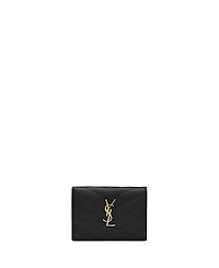 Saint Laurent Cassandre Matelasse Flap Card Case