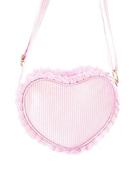 Girls' Palmer Pink Seersucker Heart Purse - Little Kid, Big Kid