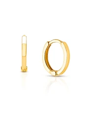 Tiny Blessings Girls' 14K Gold Modern 11mm Huggie Hoop Earrings - Little Kid, Big Kid
