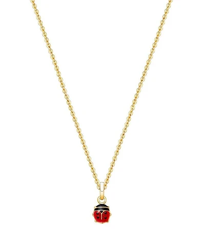 Children's 14K Gold Lil' Ladybug Girls' 12-14" Necklace