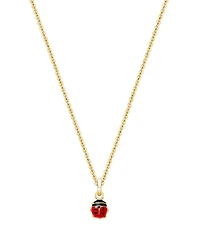 Children's 14K Gold Lil' Ladybug Girls' 12-14" Necklace