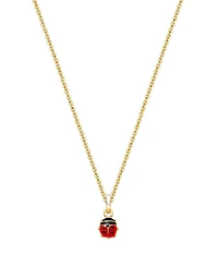 Tiny Blessings Children's 14K Gold Lil' Ladybug Girls' 12-14 Necklace