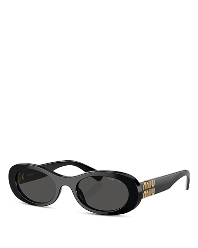 Miu Oval Sunglasses, 50mm