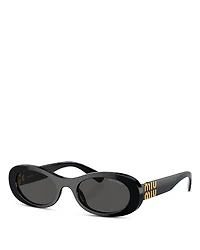 Miu Oval Sunglasses, 50mm