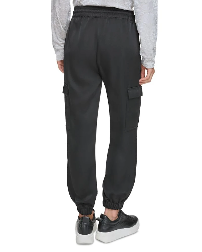 Satin Cargo Joggers