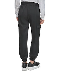 Satin Cargo Joggers