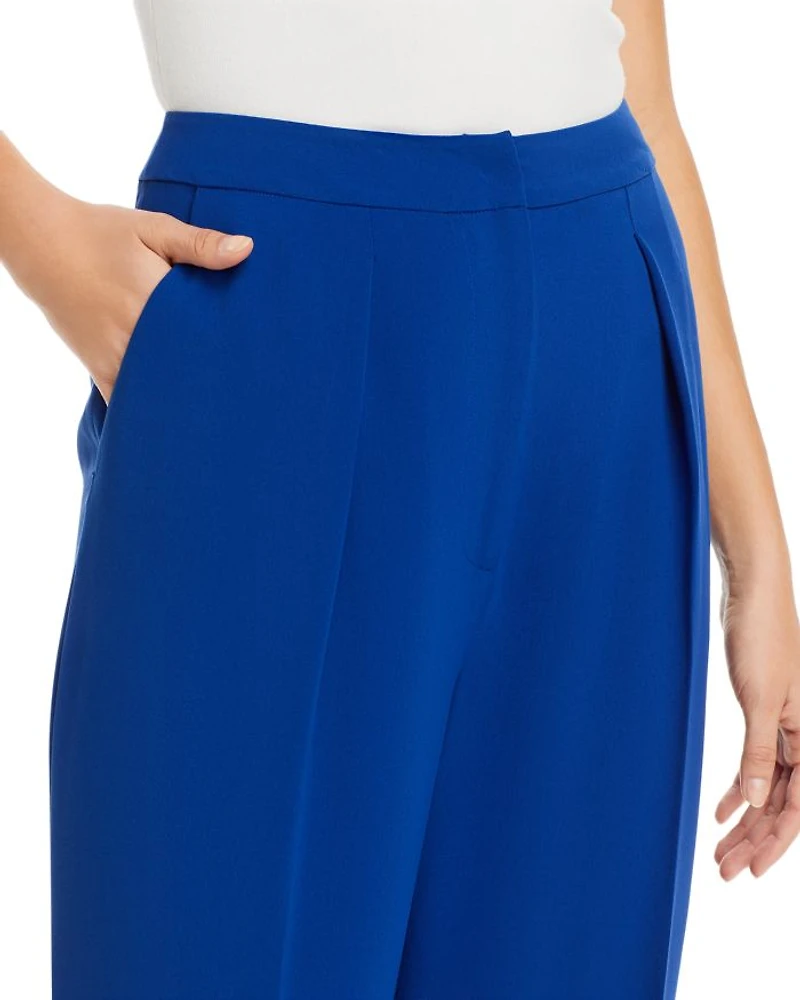 Twill Chiffon Tailored Pants