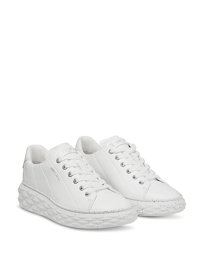 Jimmy Choo Women's Diamond Light Leather Sneakers