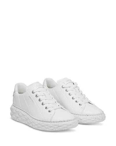 Jimmy Choo Women's Diamond Light Leather Sneakers