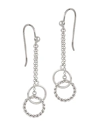 Bloomingdale's Fine Collection Interlocking Ring Chain Drop Earrings