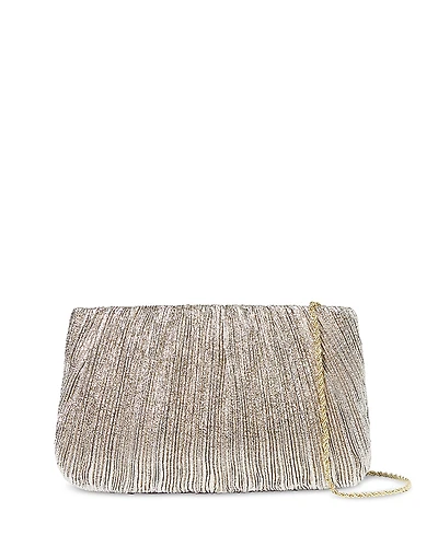 Loeffler Randall Brit Flat Pleated Pouch Clutch