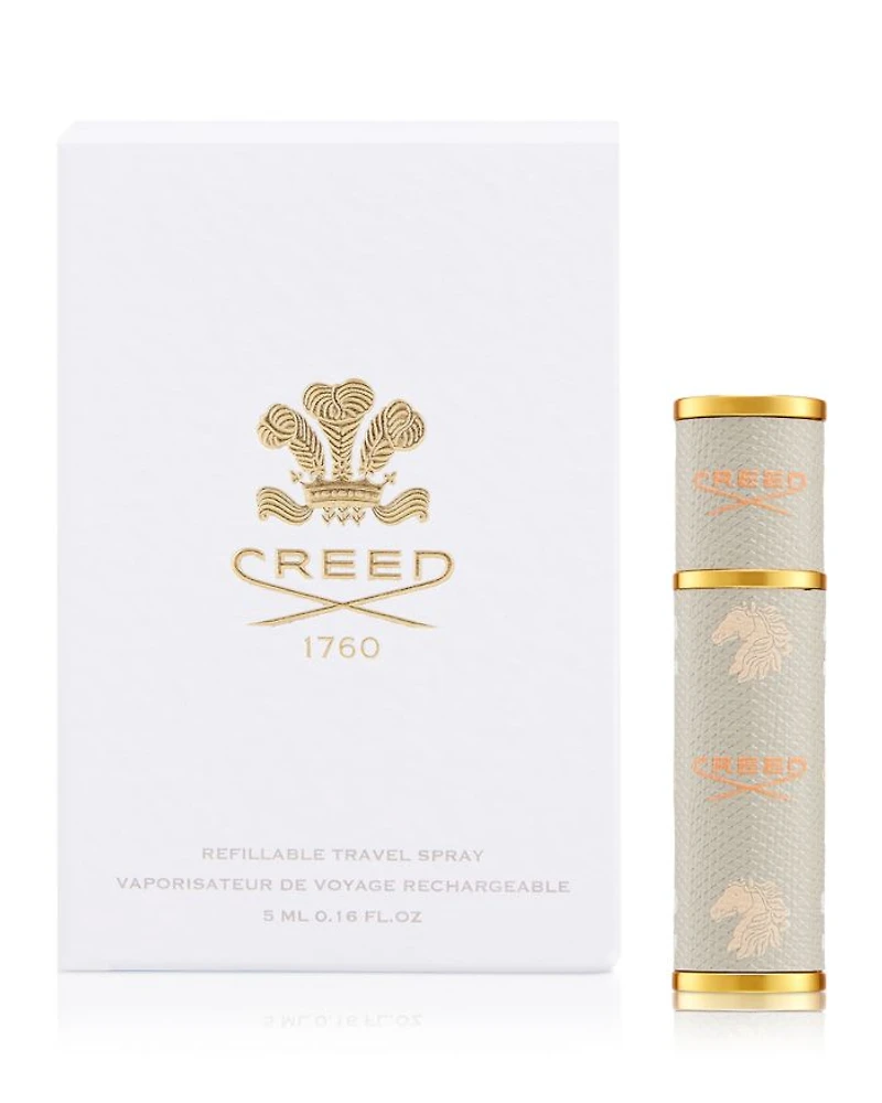 Beige Leather Travel Atomizer 0.16 oz.