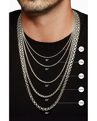 Men's Sterling Silver Extra Large Box Chain, 5.2mm