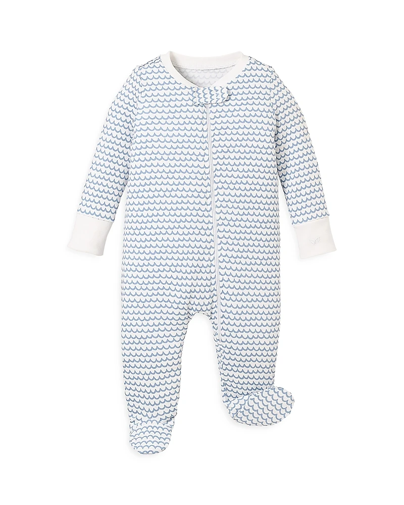 Petite Plume Unisex La Mer Luxe Pima Cotton Footie - Baby