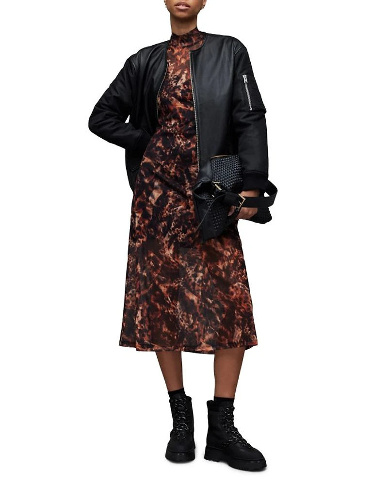 Hanna Spark Turtleneck Midi Dress