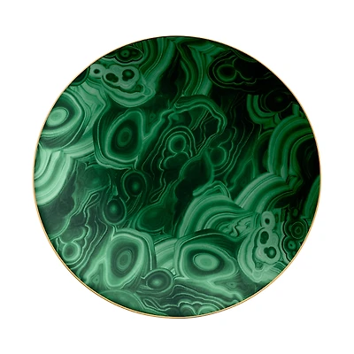 L'Objet Malachite Charger/Cake Plate