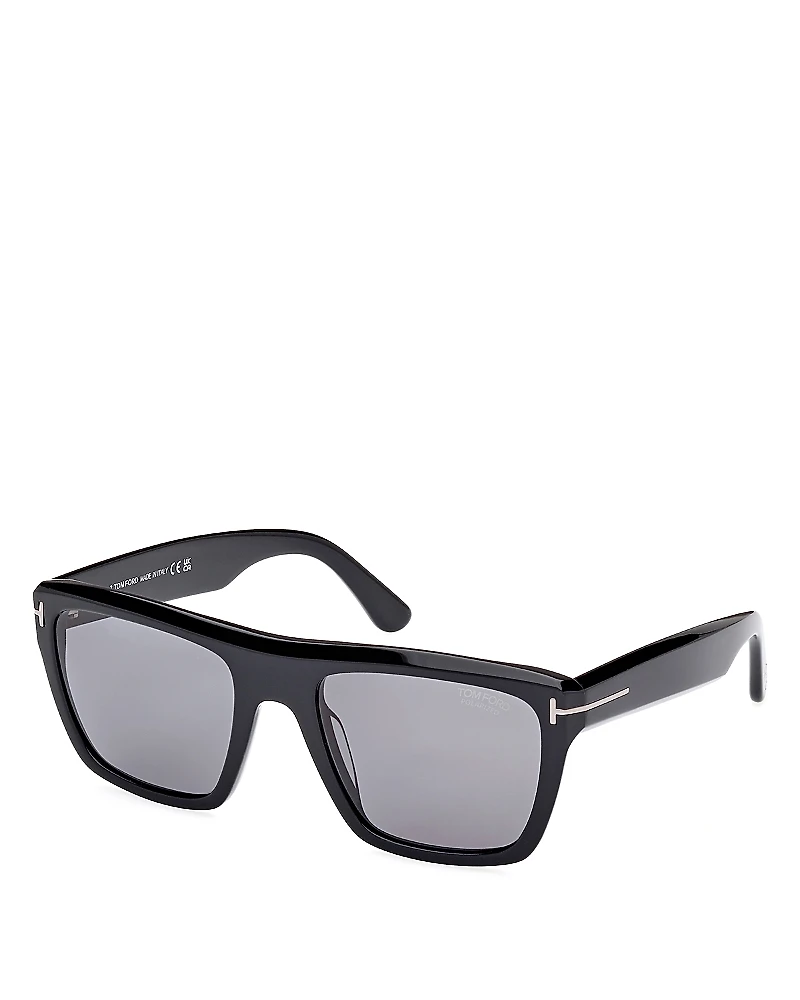 Tom Ford Polarized Square Sunglasses, 55mm