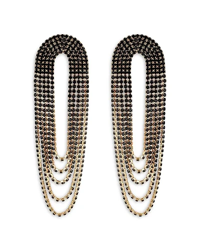 Draped Arc Fringe Earrings in 18K Gold Plated