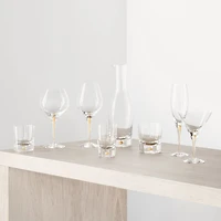Intermezzo Gold Champagne Glasses, Set of 2