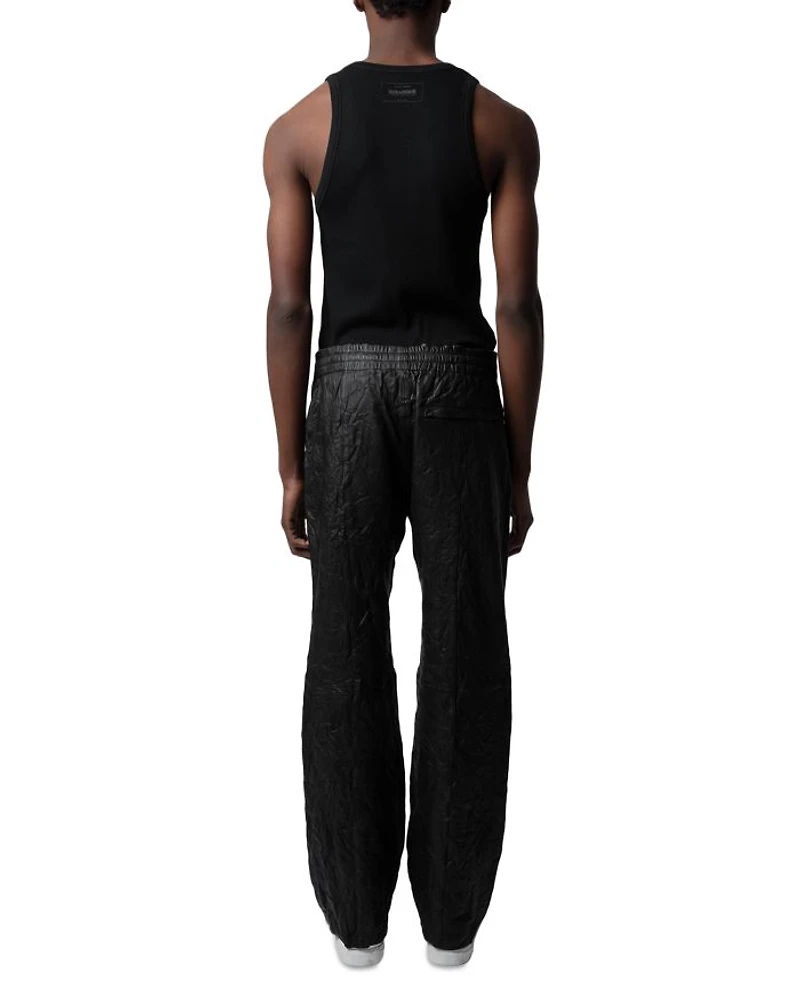 Pacha Crinkle Leather Pants