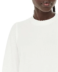 Textured Puff Long Sleeve Sweater