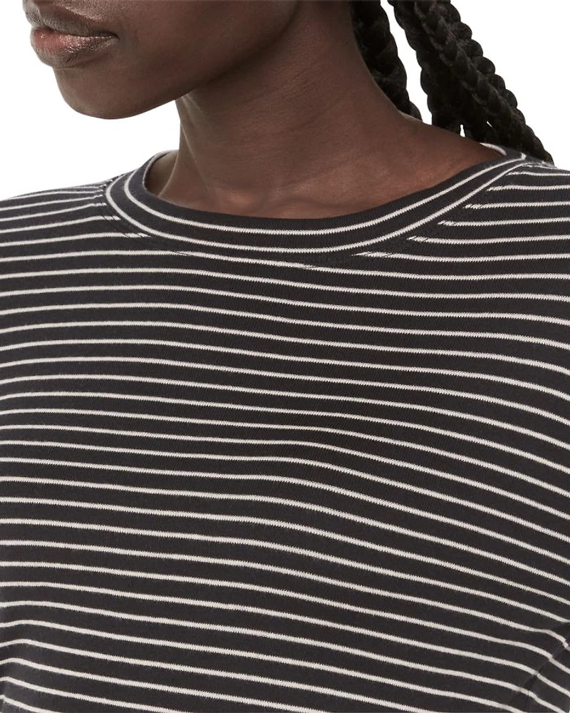 Essential Slim Striped Crewneck Top