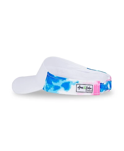 Ame & Lulu Girls' Tie Dye Big Love Visor - Little Kid