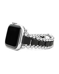 Lagos Smart Caviar Black Ceramic & Stainless Steel Apple Watch Bracelet, 42mm - Exclusive