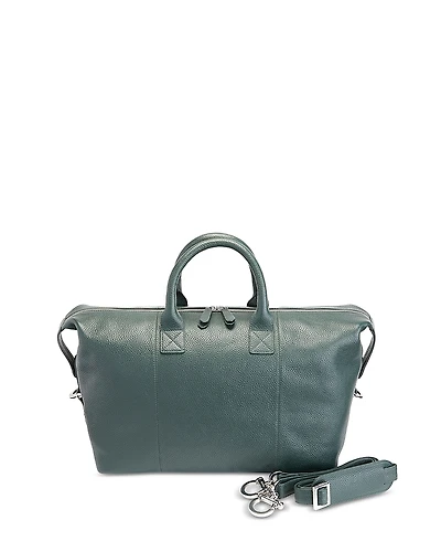 Royce New York Leather Overnighter Duffel Bag