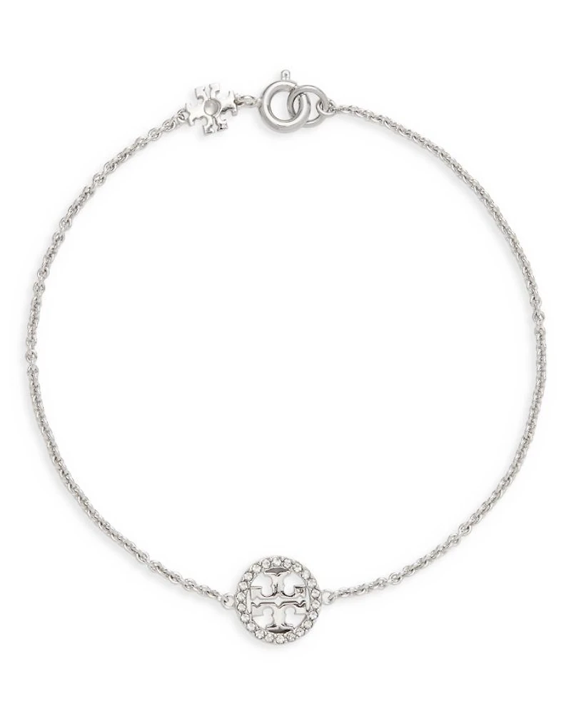Miller Pavé Logo Link Bracelet