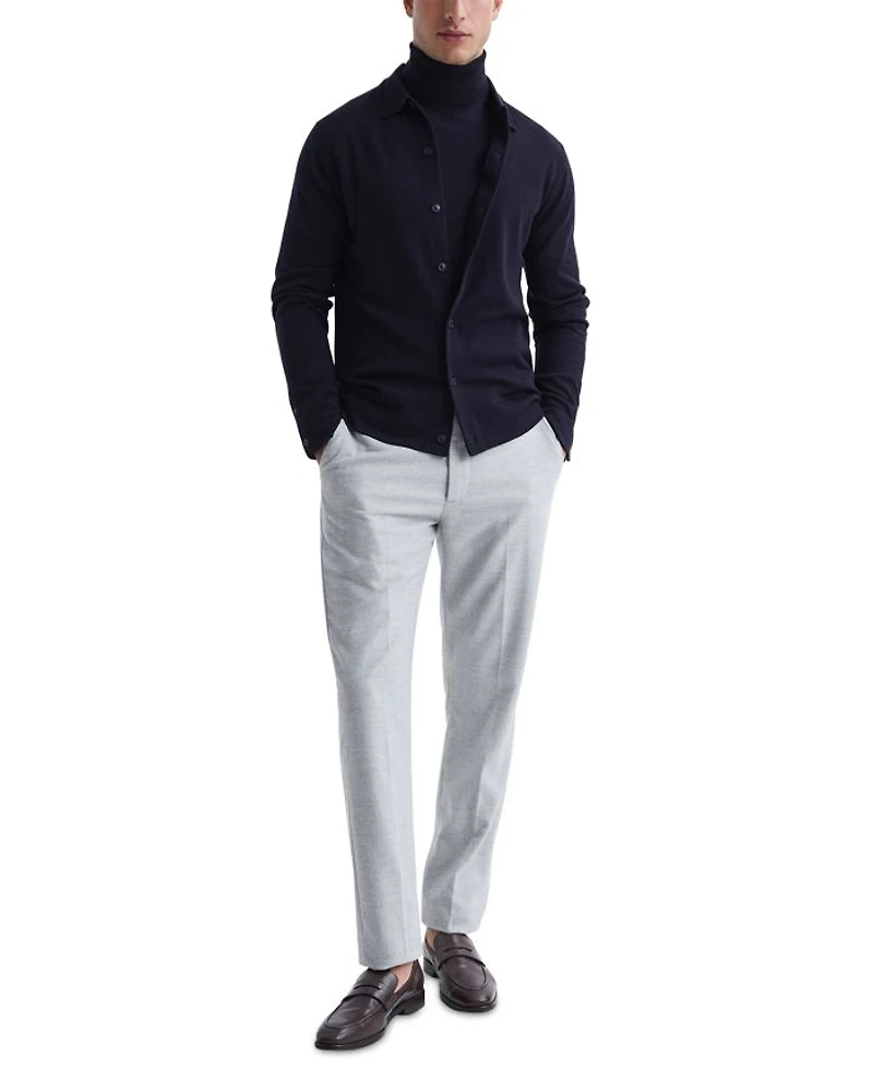 Forbes Wool Slim Fit Button Down Cardigan