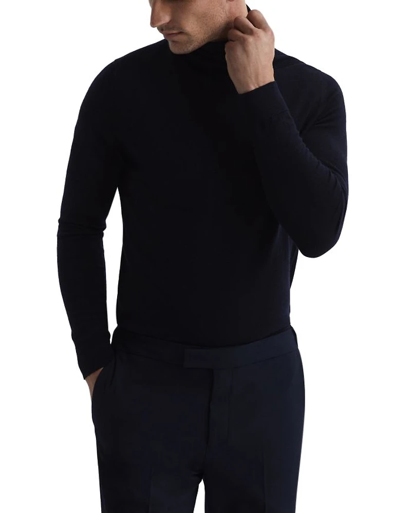 Caine Merino Wool Turtleneck Sweater
