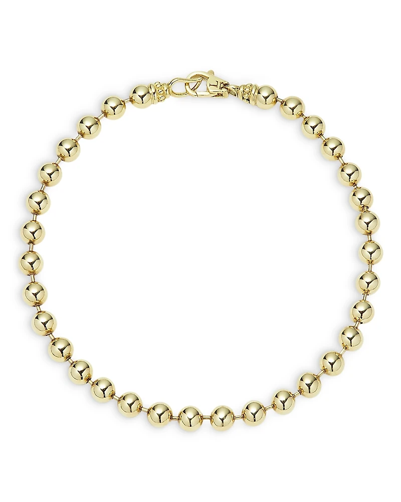 Lagos 18K Yellow Gold Plain Ball Bracelet, 5mm - Exclusive