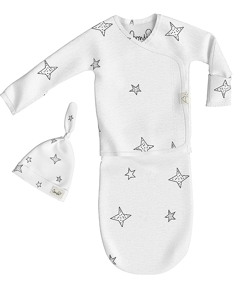 Bonsie Baby Unisex Skin to Onesie Bag and Hat Set 