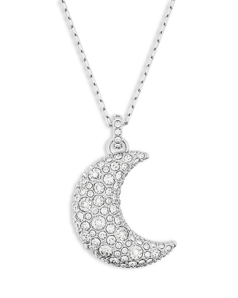 Luna Crystal Pendant Necklace, 15.75-18.5"