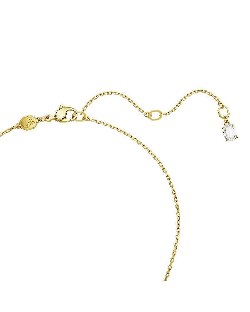 Idyllia Crystal Clover Pendant Necklace, 14.96-17.72"