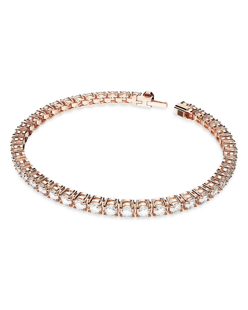 Matrix Tennis Bracelet Rose Gold Tone