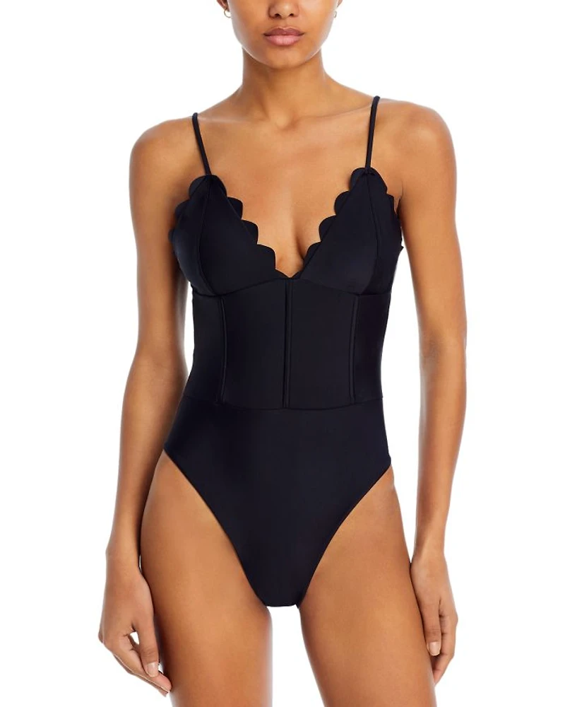 Mikayla Scalloped One Piece Swimsuit