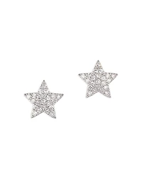 Phillips House Rhodium & 14K Yellow Gold Diamond Mini Star Infinity Stud Earrings